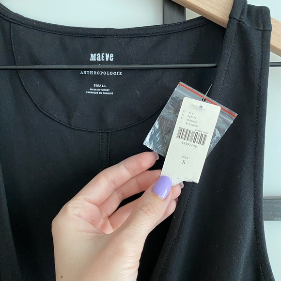 NWT Anthropologie Maeve Ponte 3-Button Vest - Picture 4 of 5